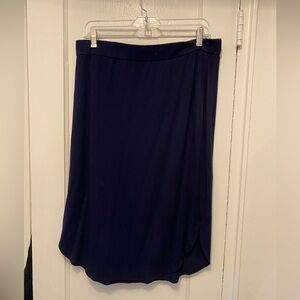 Eileen Fisher Large Navy Blue Women's Skirt